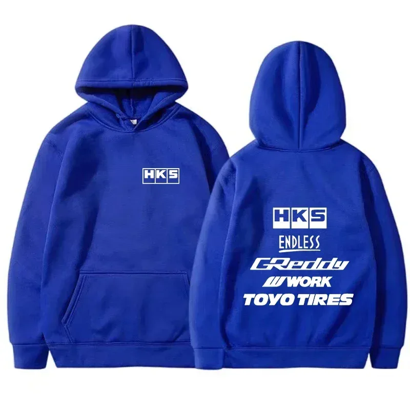 2025 moda męska fajna bluza z kapturem japonia JDM zmodyfikowany samochód HKS ENDLESS bluza z kapturem mężczyźni kobiety Vintage bluza na co dzień z długim rękawem swetry — image 4