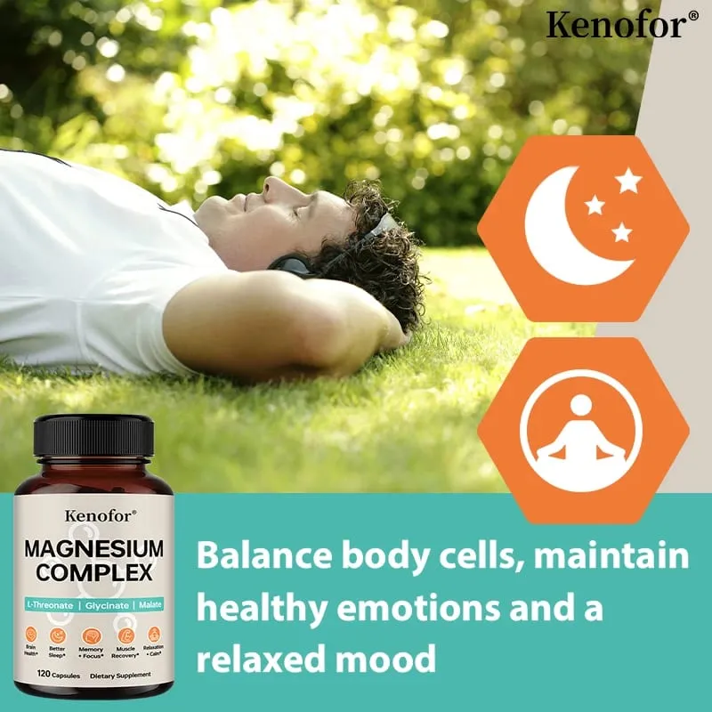 Magnesium Complex Supplement with L-threonine Glycine and Malate To Support Brain Health Memory Concentration and Sleep — image 5