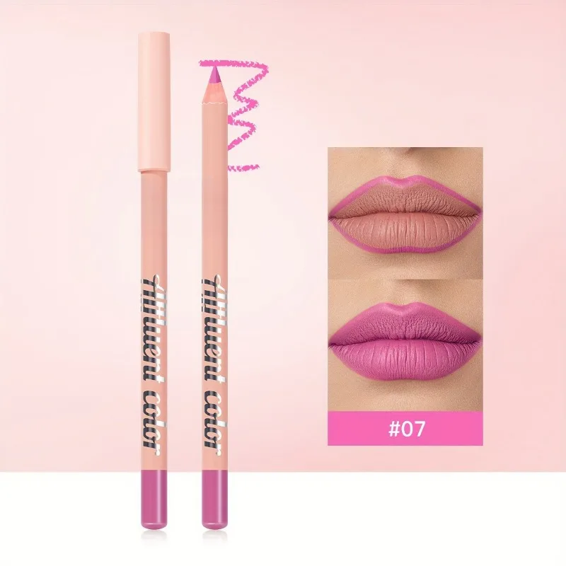 6 Color Waterproof Lip Liner Pencil Long Lasting Natural Lipliner Pen Red Contour Tint Sexy Dark Red Pink Matte Lipstick Pencil — image 11