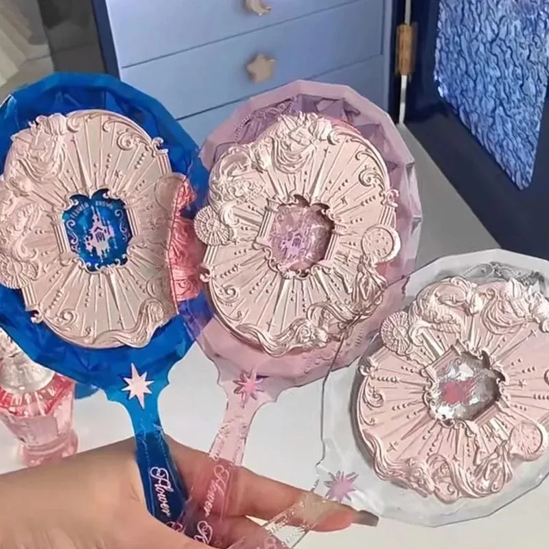 Flower Knows Mirror Moonlight Mermaid THE SWEETIE BEAR Collection Handheld Mirror Limited White Blue Pink Fairy Mirrors — image 3