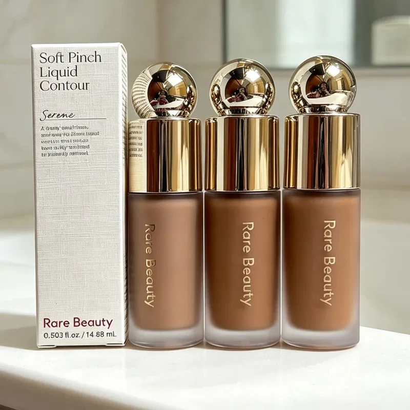Hot Sjælden Beauty Brand 3D Face Contouring Flydende Blusher Natural Bronze Contours Stick Eye Næse Shadow Highlight Gloss Mirror — image 3