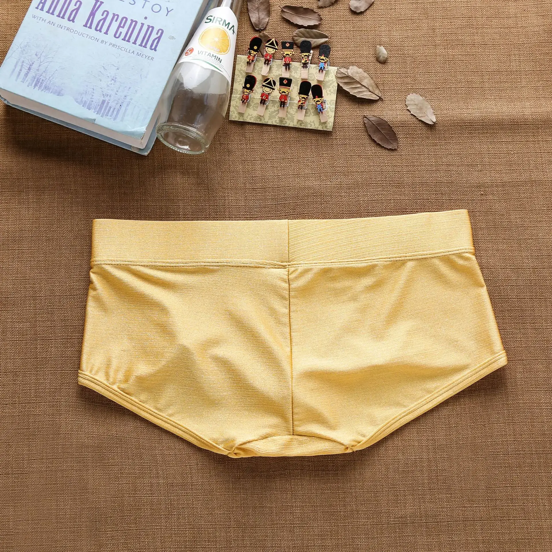 Men's Underwear Low Rise Brushed Raised Youth Flat Corner Pants — image 3