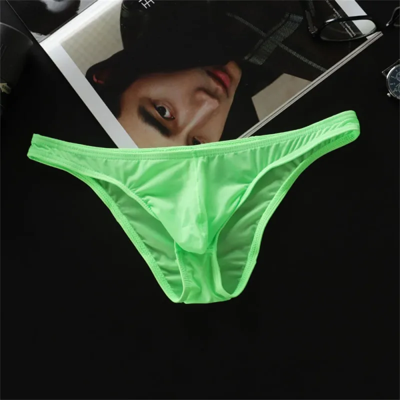 Neue 2026 Männer Eis Seide U Konvexen Samll Briefs Unterwäsche Niedrige Taille Ultra Dünne Transparente Bikini Slip Höschen Plus Größe m-XXL — image 13