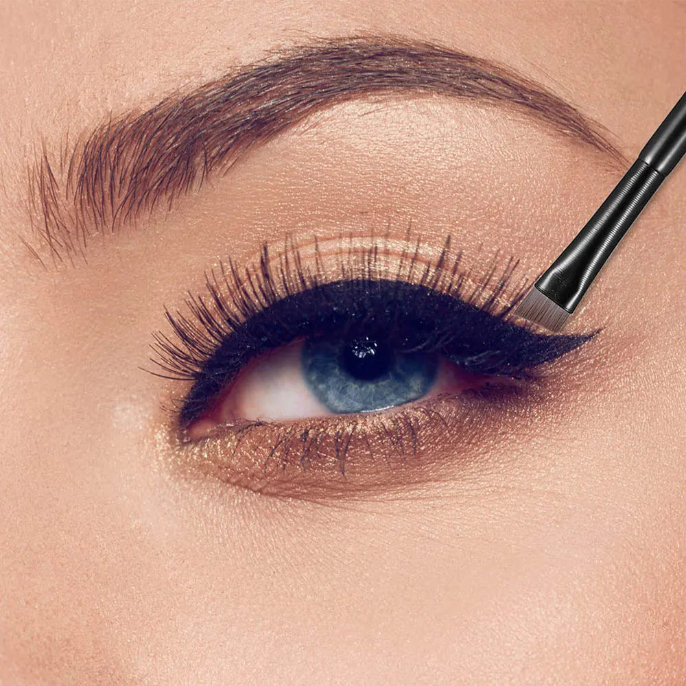 Eyebrow Eyeliner Brush Small Angled Blade Liner Brow Contour Brush Beauty Cosmetics Tool Makeup Brushes Set — image 3