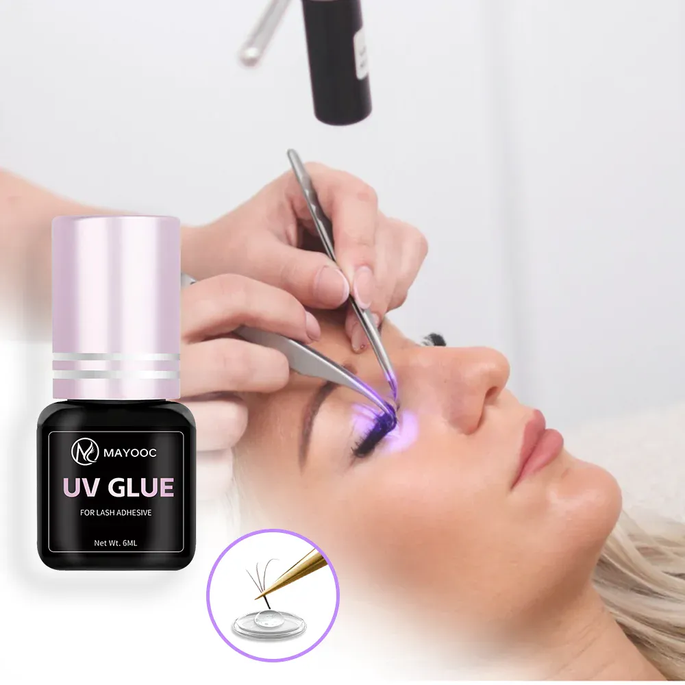 UV Eyelash Glue Adhesive Eyelash Extensions 0.1S Fast Drying Strong False Eye Lash Extension Glue Lasting Custom Logo — image 5