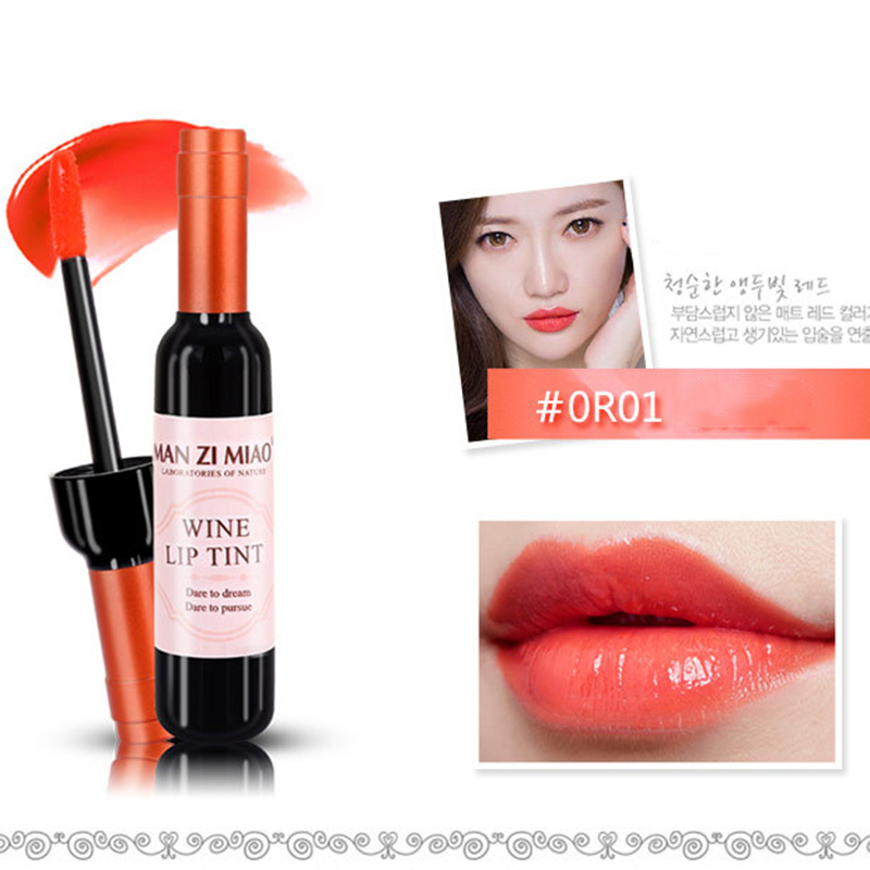 2023 Lipstick Lipgloss Waterproof Long Lasting Lovely Tint Wine Bottle Shape Lip For Women Makeup Gloss Red Sexy Cosmetic — image 11