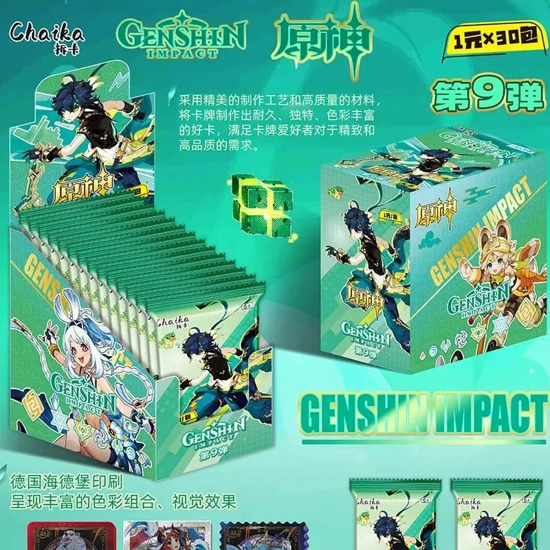 Game Genshin impact Card Anime TCG Collection Pack Booster Box Rare SSR Anime Collectible Card Family Table Game Card Toy — image 13
