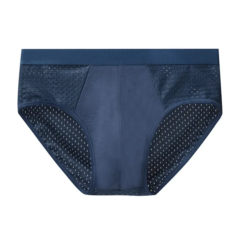1/4 PCS Men Underwear Male Thin Breathable Triangle Panties for Men's Ice Silk Briefs Mesh Sexy Square Corner Pants for Shorts — image 25