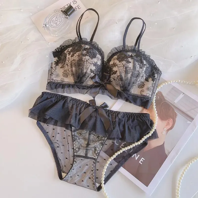 작은 가슴을위한 브래지어 무선을 밀어 올리십시오. 처짐 방지 레이스 Bralette 여성용 패딩 란제리를 강화하고 컴포트 브래지어를 들어 올리십시오. — image 9