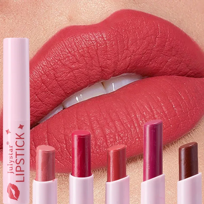 Brown Matte Velvet Lipstick for Makeup 8 Colors Waterproof Matte Contour Tint Lipstick Pen Long Lasting Sexy Pink Red Lip Glaze — image 3