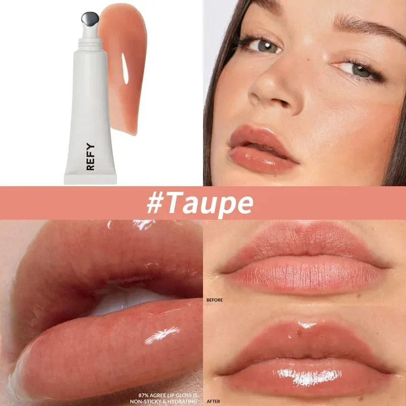 New REFY 6 Colors Metal Tip Lip Glaze Long-lasting Nourishing Hydrating Easy To Apply Lip Gloss Lipstick Lip Care Cosmetics