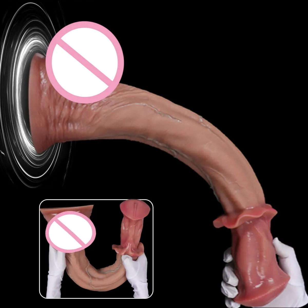 Huge Realistic Long Horse Dildo Penis Big Large Animal Penis Soft Dick Sutcion Cup Anal Dildos Adult Sex Toy for Women Men Gay