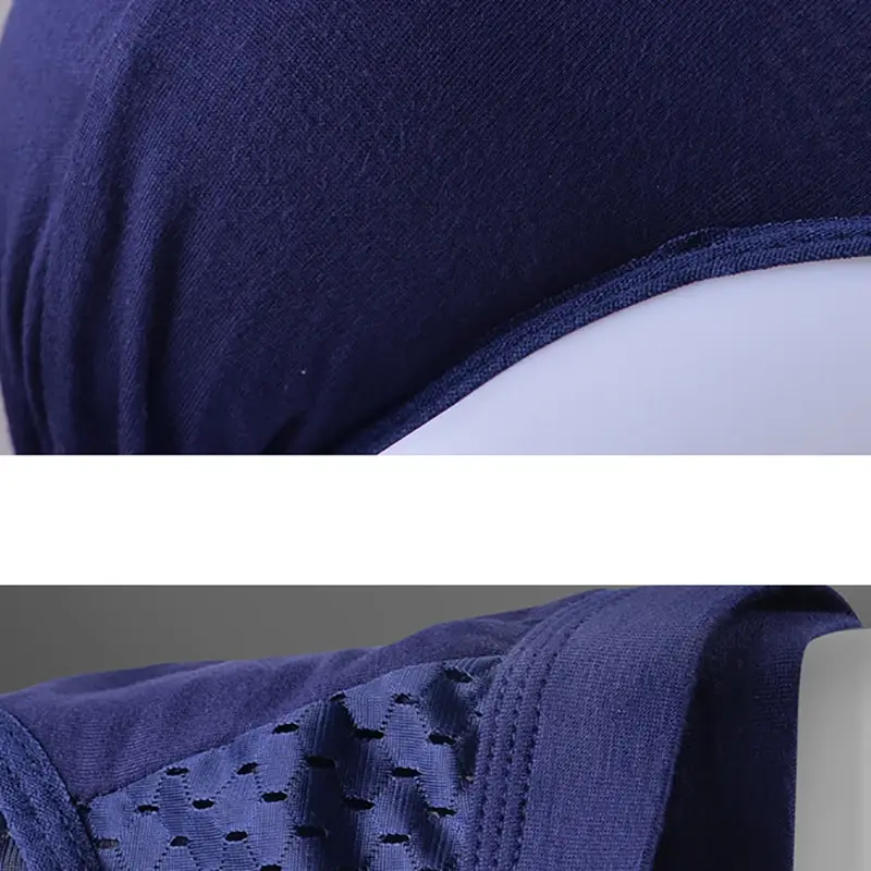 Men Underwear Male Thin Breathable Triangle Panties for Men's Ice Silk Briefs Mesh Sexy Square Corner Pants for men's Shorts — image 9