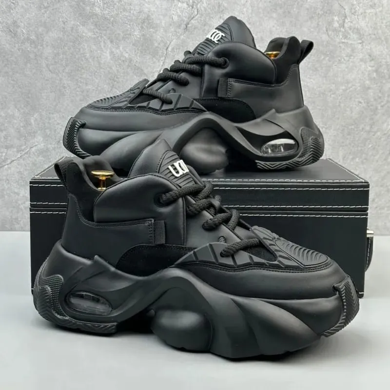 Men's Chunky Sneakers 2025 Spring Fashion Comfortable Sneakers Platform Vulcanized Shoes for Men Running Footwear Tenis Hombres