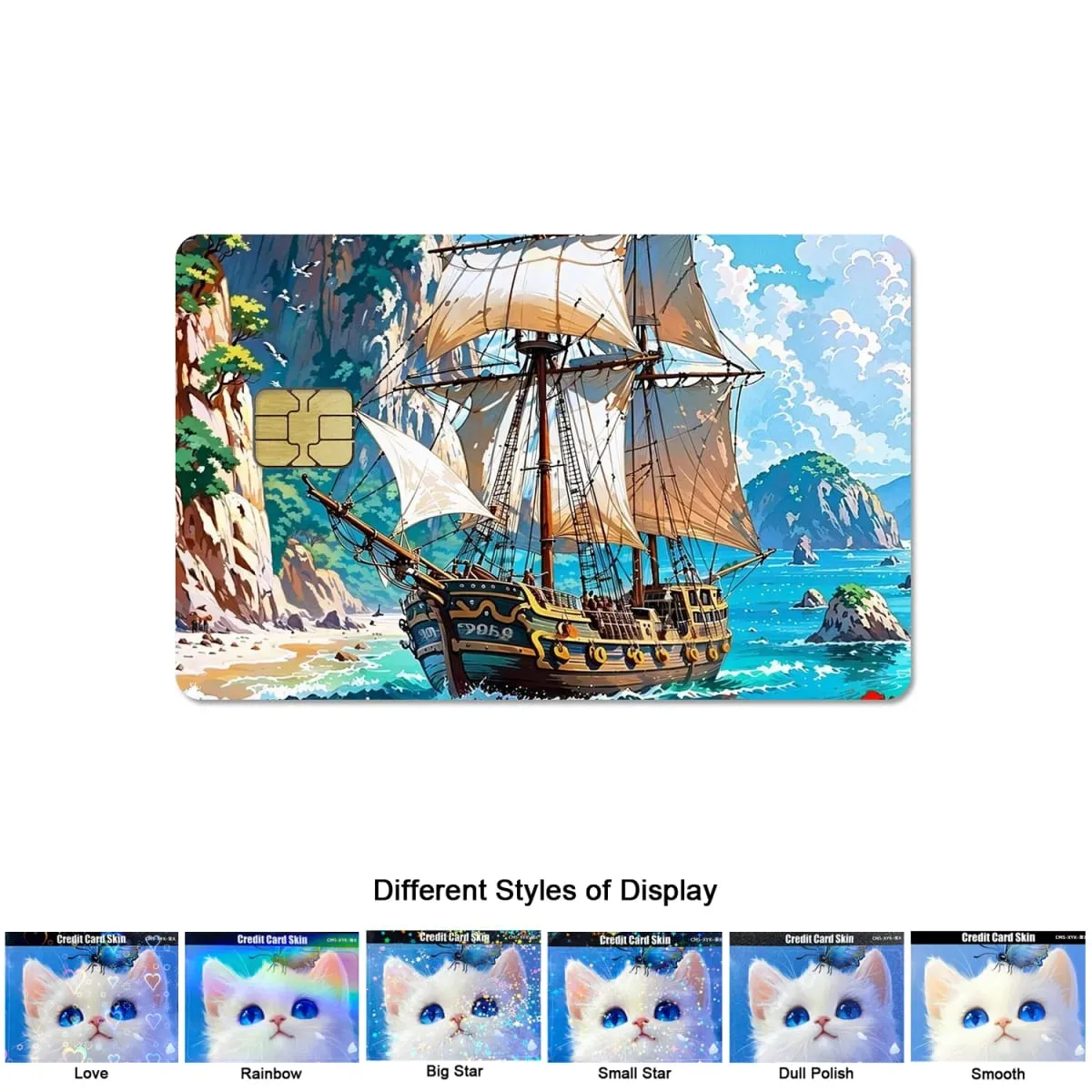 Animation One Piece Luffy Portgus D. Ace 2.5D HD Matte PVC Sticker Film Tape Skin for Credit Card Debit Card Waterproof Sticke