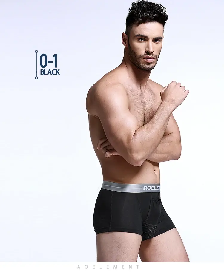 Bullet Separation Underwear Men's Ventilated and Breathable Summer Dry Underwear Ice Silk Pouch Ice Health Boxer Briefs — image 12