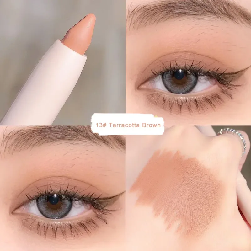 Eye Shadow Lying Silkworm Highlighter Pen Korean Eyes Makeup Matte White Pearl High-gloss Brightening Glitter Eyeshadow Stick — image 19