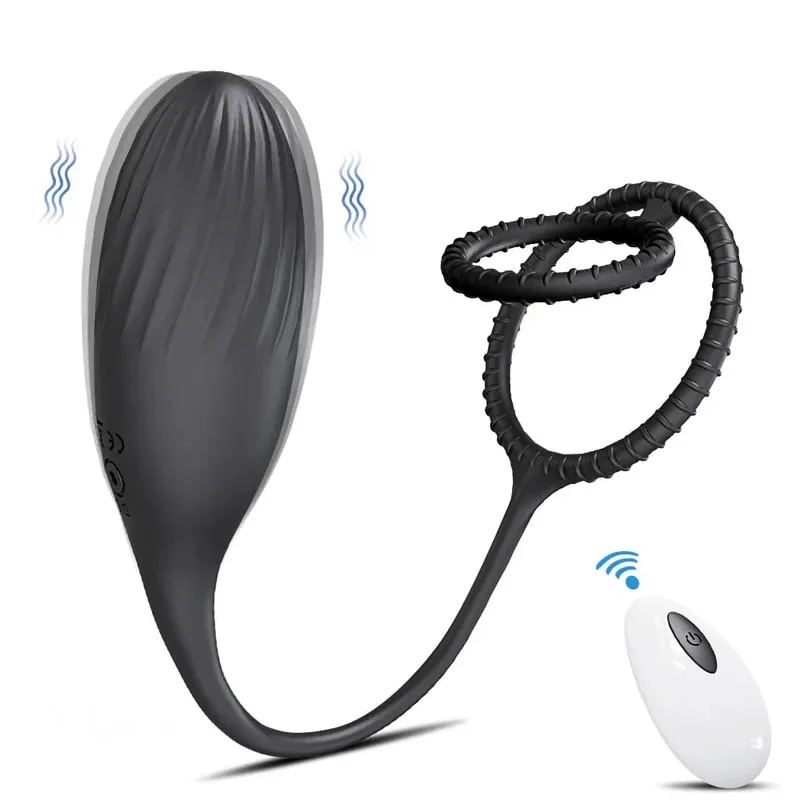 Vibrating Butt Plug Cock Ring for Men Remote Control Anal Vibrator Prostate Massager Gay Anal Plug Adult Goods Sex Toy for Men — image 8