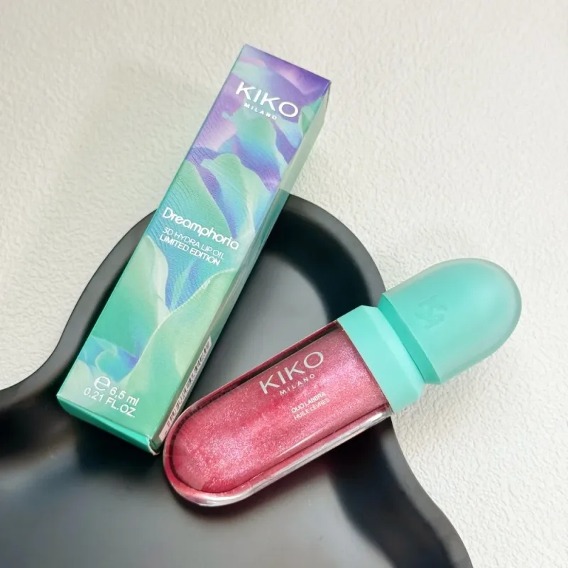 Original Kiko 3D Mirror Lip Glaze Waterproof Non Fading and Non Stick Cup Gentle Bean Paste Color Fine Shiny Point Charm Red — image 5