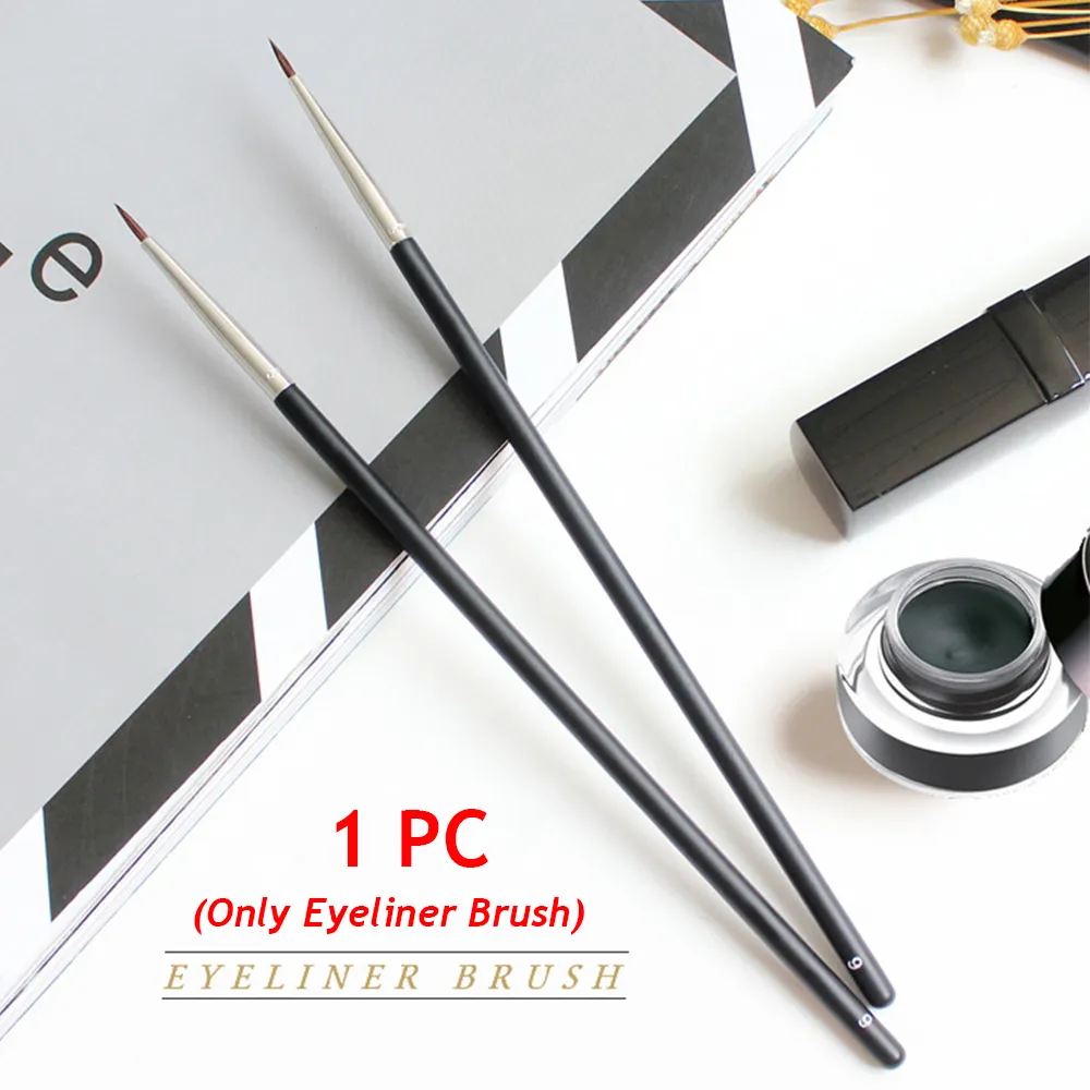 Beauty Makeup Brushes Fine Eyebrow Cream Brush Eyeliner Pen Black Eyeliner Brush Mink Hair — image 2