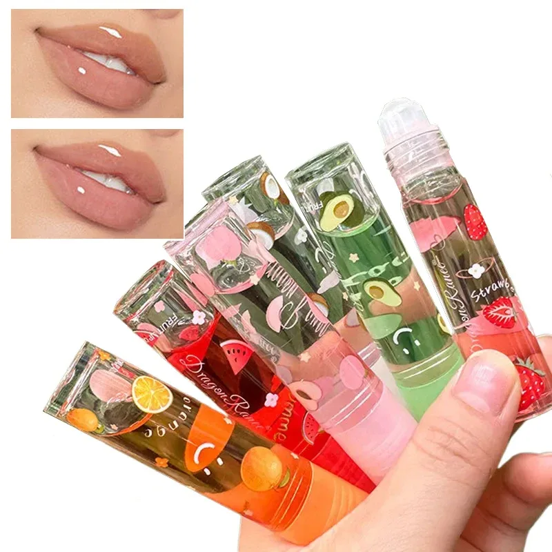 6 Color Plumping Clear Lip Oil Mirror Water Lip Gloss Lip Glaze Transparent Liquid Lipstick Moisturizing Fruit Lips Care Make Up — image 3