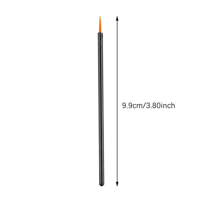 50/100PCS Wholesale Eyeliner Brushes Makeup Brush Cosmetic With Cap For Women Beauty Tool Long Thin Tip Applicator Make Up Brush