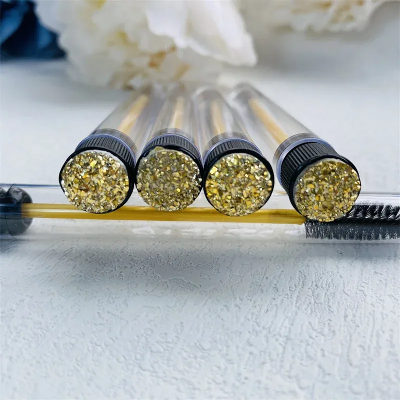 10pcs Reusable Eyelashes Brush Tube for Eyelash Extension Disposable Mascara Wands Eyebrow Brush Applicator EyeLash Brushes