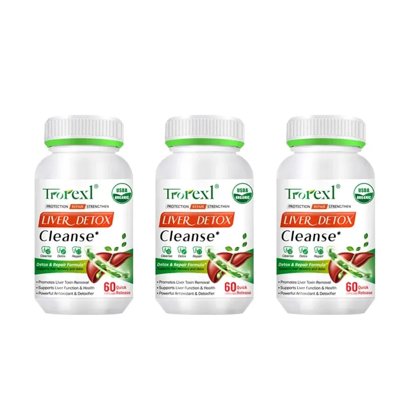 Liver Cleansing Detox Capsules Health Liver Support Colon Cleansing Repair Pills Prevent Cirrhosis Fatty Liver Natural Herbal