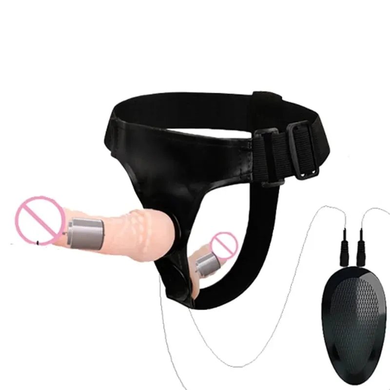 Couples Harness Strap-on with 2 Vibrations Realistic Dildos for Anal G-spot Stimulation Prostate Massager Adult Sex Toy for Wom — image 17