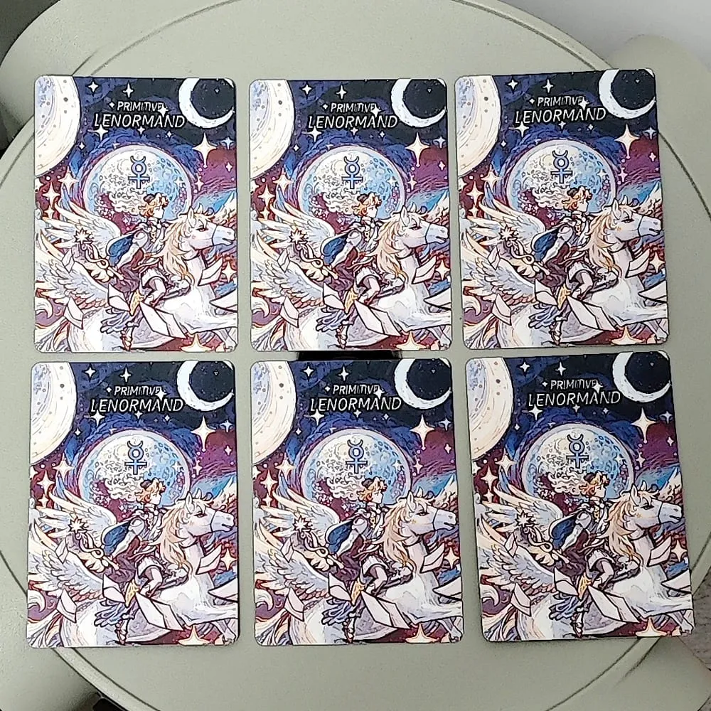 42 pièces cartes Lenormand adaptées aux débutants primitif Lenormand Deck Rana système 9*6cm — image 6