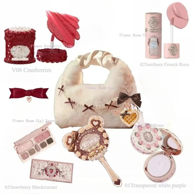 Fleur savoir fraise cupidon maquillage Gif boîte fard à paupières liquide joues lèvres rouges argile poudre 9 pièces/ensemble — image 12