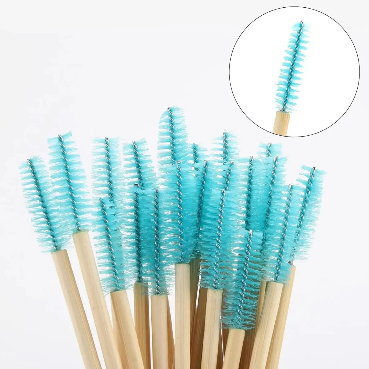 50/100/300pcs Eyebrow Eyelash Brushes Wooden Eyelash Spoolies Mascara Wands Lip Applicator for Eyelash Extension Makeup Tool — image 4