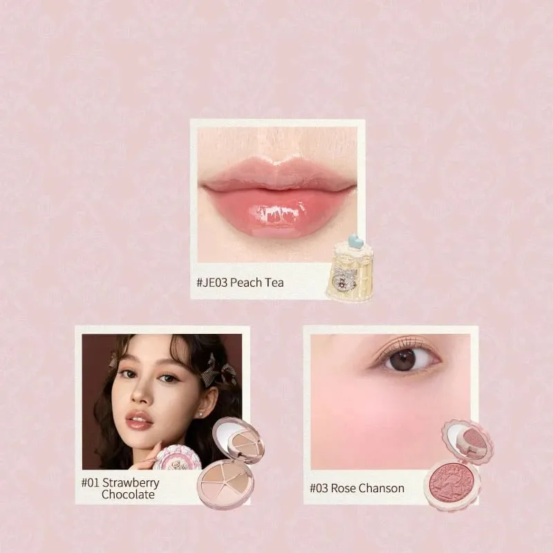 Flowerknows Makeup Gavesæt Little Angel Bunny Have Shell Smykker Lip Glaze Blusher Flower Know SWEETIE BEAR Blush Concealer
