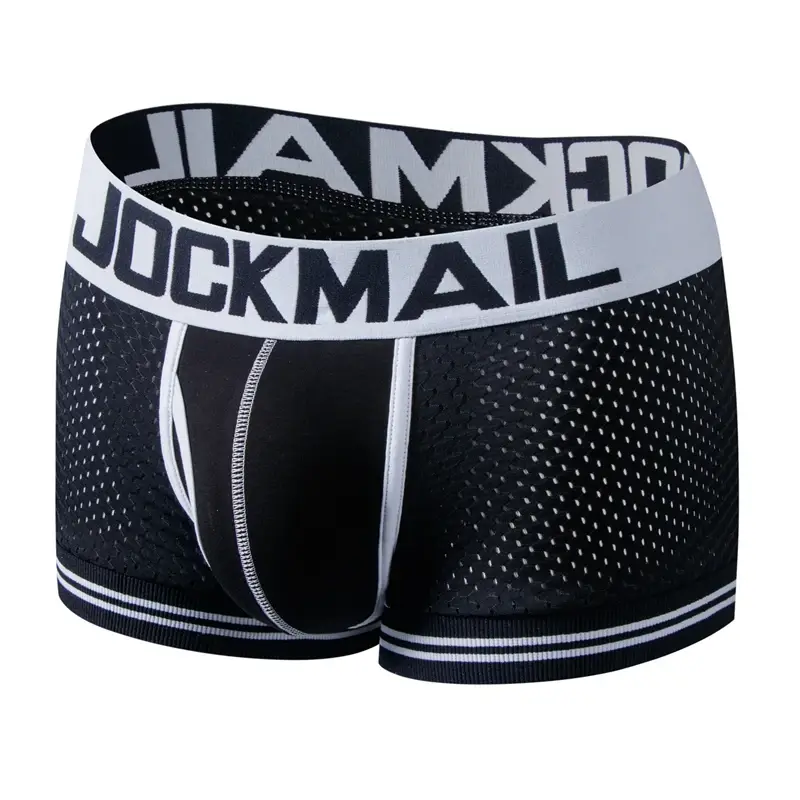 Boxers Elasticity Mesh Underwear Men Boxers Homme Cueca Boxer Shorts Sexy Mens Pouch Boxers Male Underpants Gay Pantie — image 37
