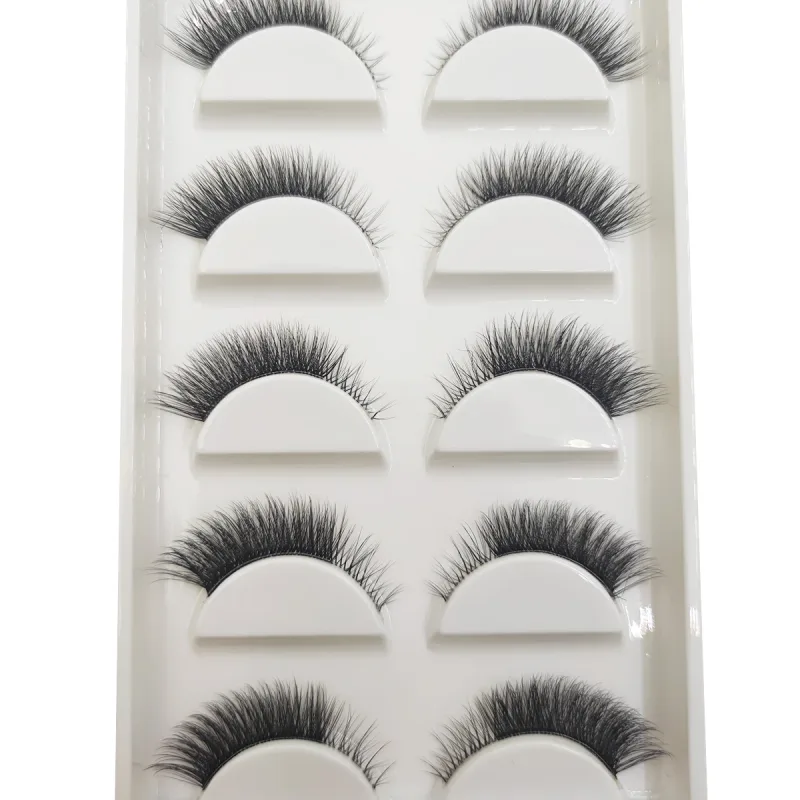 Transparent 3D Mink Eyelashes Natural Clear False Eye Lashes Soft Invisible Eyelash Wispy Makeup Faux Cils H13 X08 5 Pairs — image 15