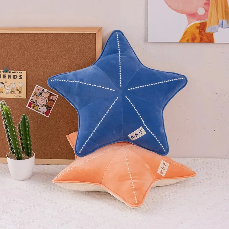 ZU Under Sea Theme Cute Shell Starfish Plush Pillow Sea Star Soft Stuffed Toys Kawaii Pink Room Party Decor — image 4