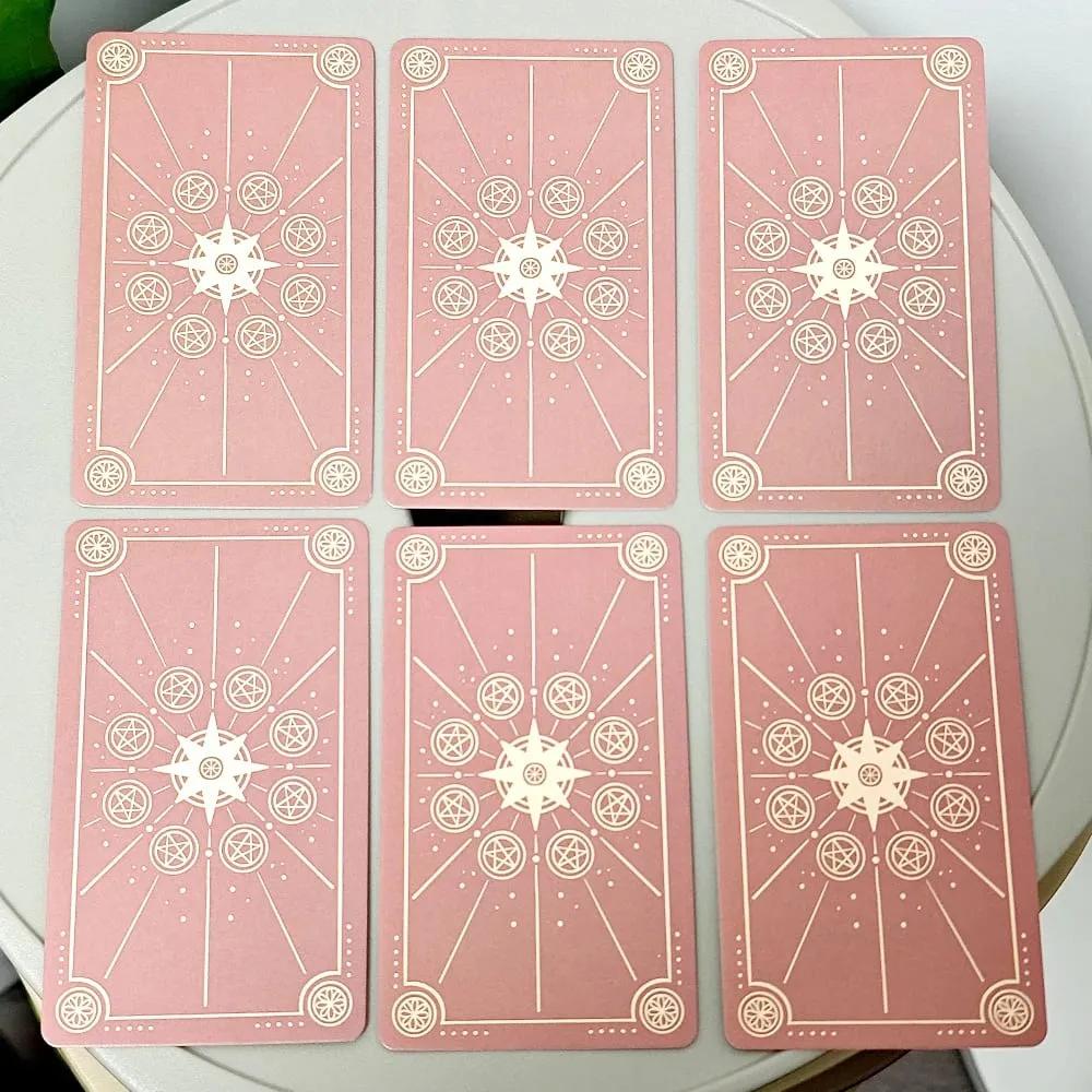 Jeu de Tarot de voyage joyeux 10.3x6cm, système Rider-waite, jeu de Tarot mignon de dessin animé, 79 cartes (comprend 1 carte spéciale) — image 4