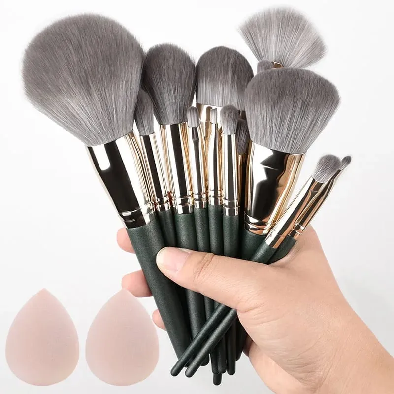 10/14Pcs Makeup Brushes Set EyeShadow Foundation Women Cosmetic Loose Powder Blush Super Soft Blending Make Up Brush Beauty Tool — image 28