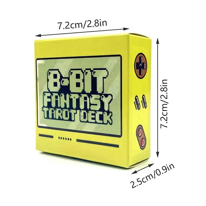 1Box 8 Bit Fantasy Tarot Deck Card Prophecy Divination Family Party Board Fortune Telling Game Beginners Tarot Cards Board Game — image 6