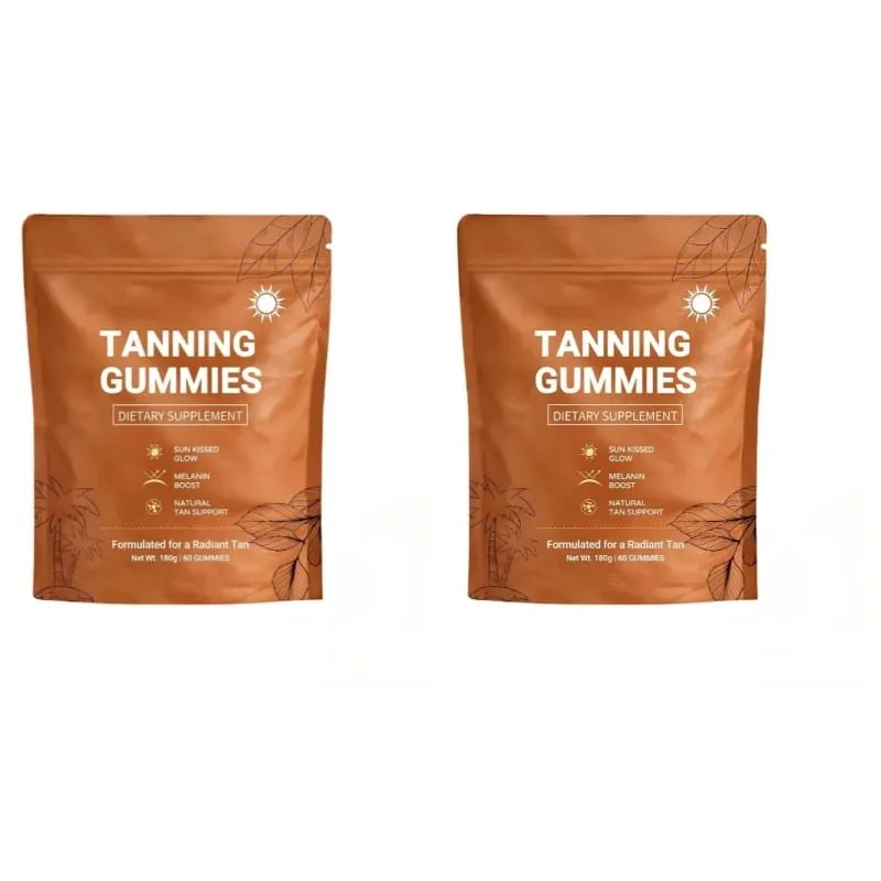 Gummies abbronzanti per donne Supporto abbronzante senza sole Supporto vegano senza zucchero Non OGM Astaxantina e licopene 60 conteggi — image 11