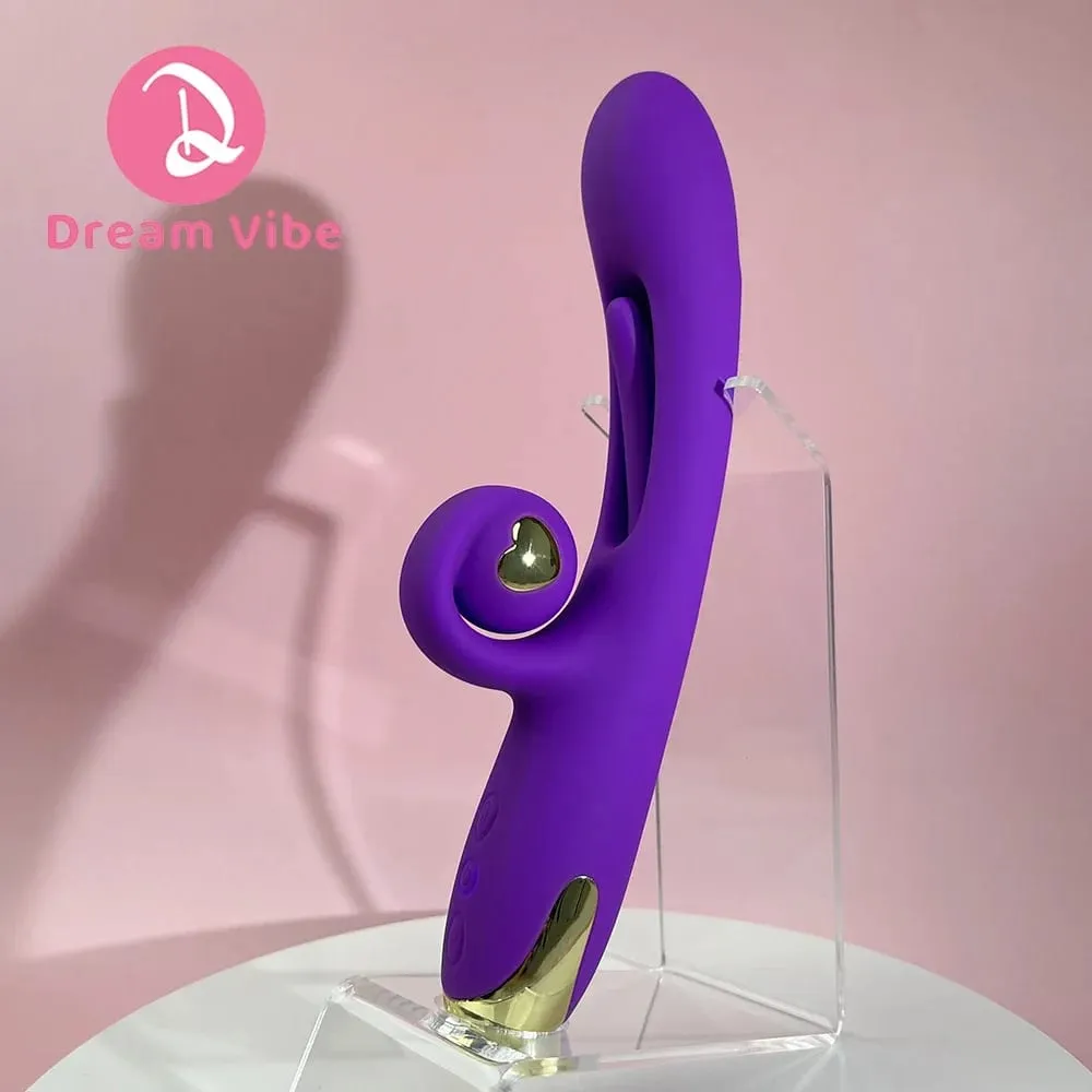 Vibrátor šneků 3 v 1 Máchání poklepávacím jazýčkem Flexibilní průnik hlemýžďů G Spot & Clitorial Sexy hračka pro ženy Potěšení 18+