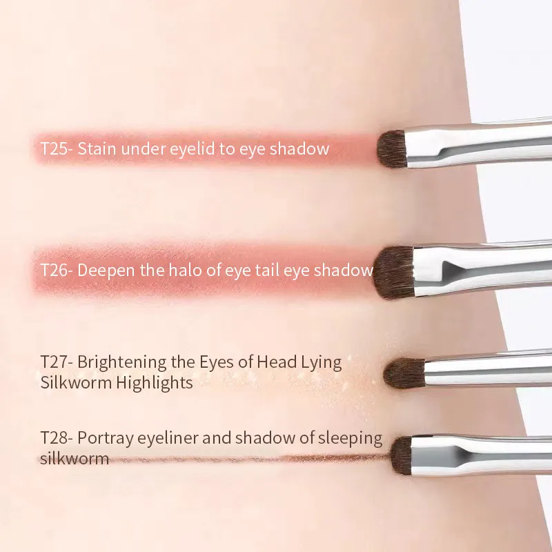 Détail petit fard à paupières pinceau de maquillage cheveux de poney précision ombre à paupières pinceaux de maquillage outils cosmétiques de tache conique — image 5