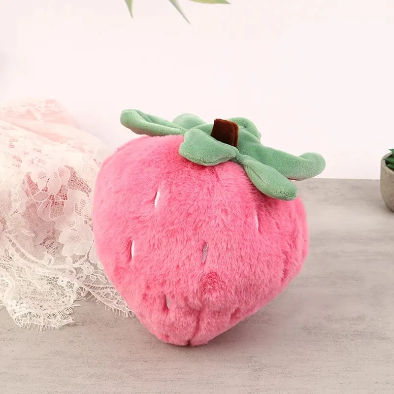 Super Soft Strawberry Pillow Toy Creative Lightweight Pink Strawberry Pillow Doll Home Decorative Doll Ornaments for Girls Gift — image 2