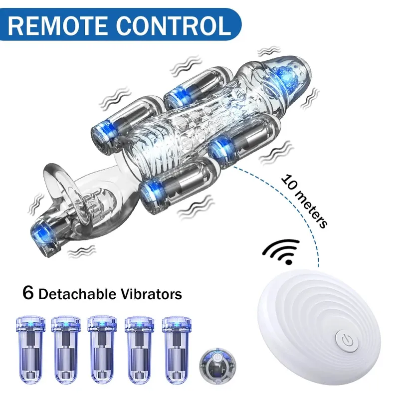 Eichelvibrator Fernbedienung Kugel Eichelvibrator für Männer Penistrainer Penis Eicheltrainer zur Verzögerung der Ejakulation Sexspielzeug — image 3