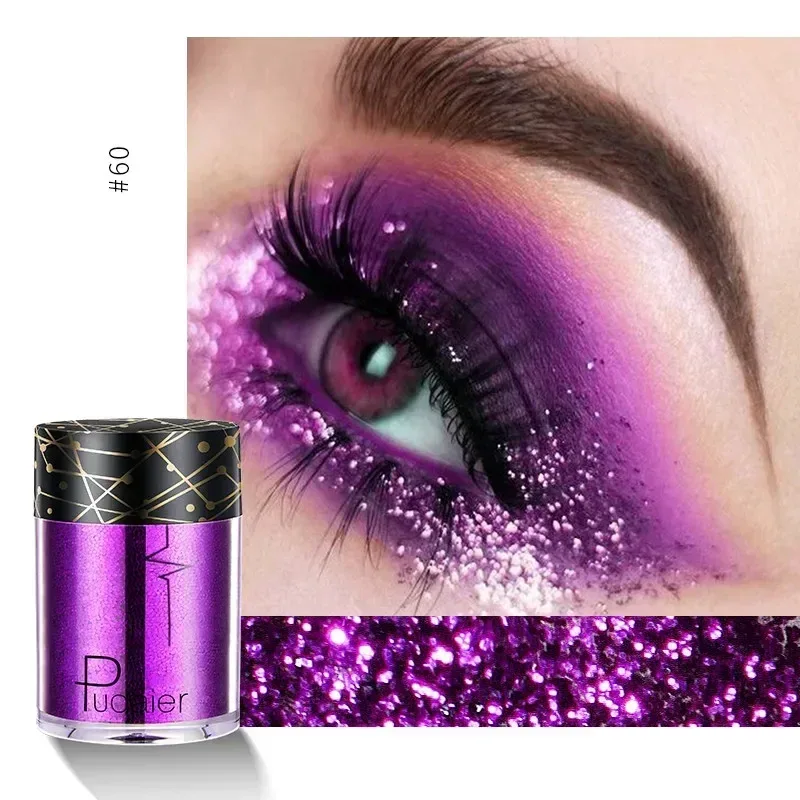 New Glitter Eye Shadow Professional Makeup Monochrome Shining Eyeshadow Sequins Universal Party Cosmetic