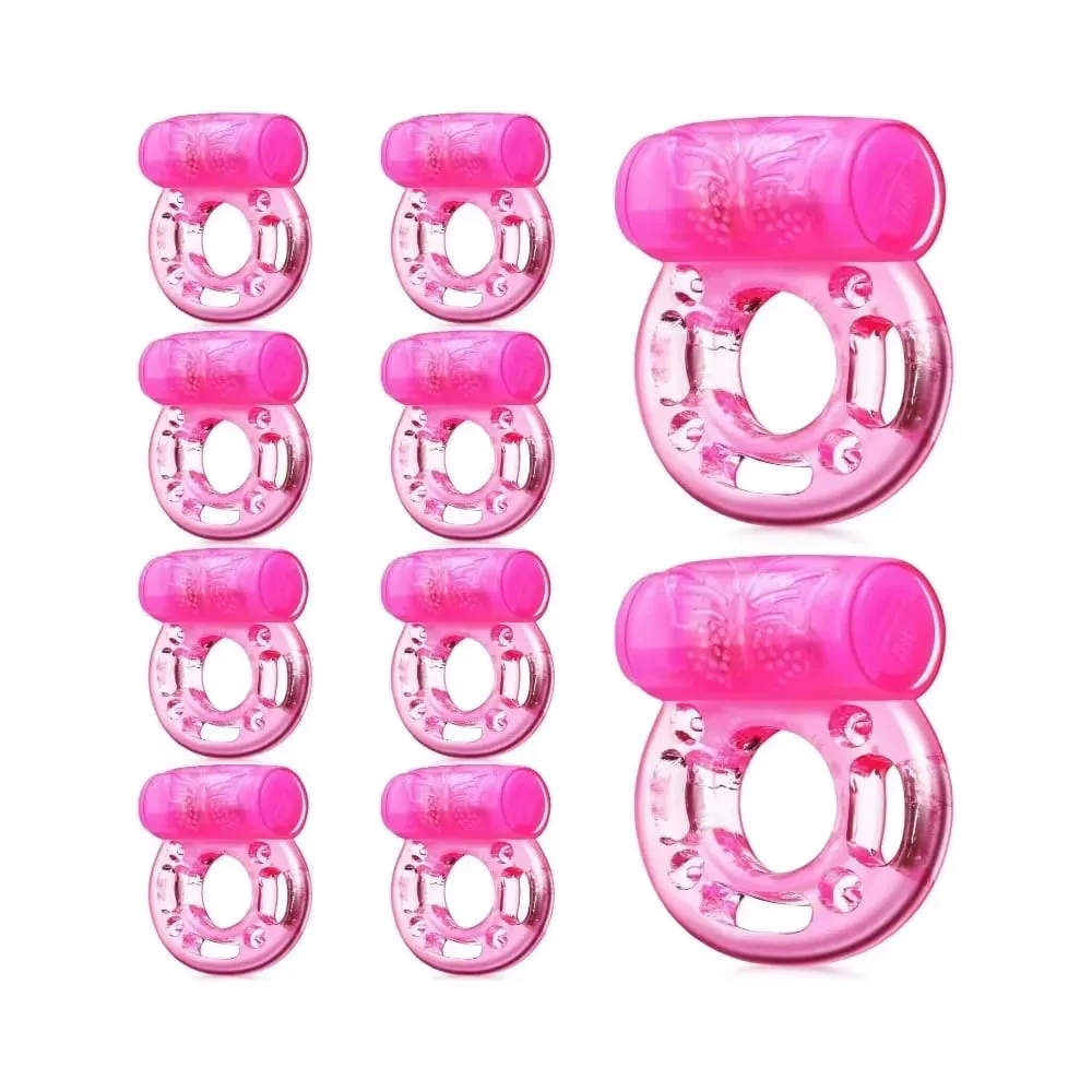 Vibrating Cock Ring Vibrator Silicone Penis Ring with Clit Stimulator Intimate Sex Toys Men Long Lasting Stronger Vibrators Ring — image 1