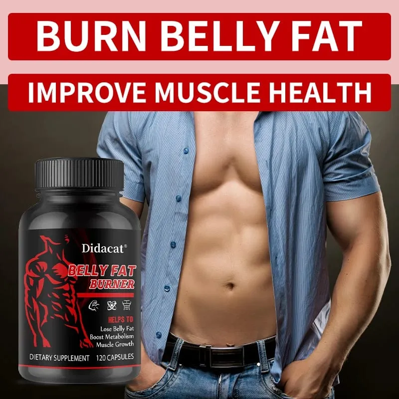 Belly Fat Burner Capsules - Fat Burning Supports Energy Metabolism Appetite Suppression Weight Management Dietary Supplement