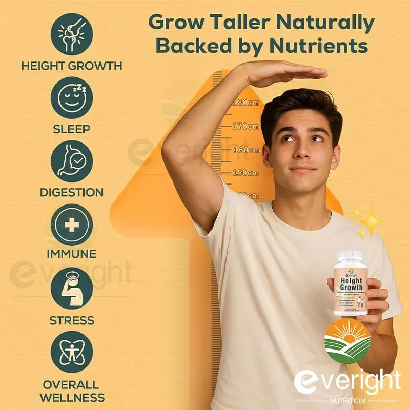 Suplemento para la fuerza ósea - para el crecimiento natural de la altura en adultos y niños - Alta absorción - Multivitaminas de calcio, magnesio y zinc — image 2