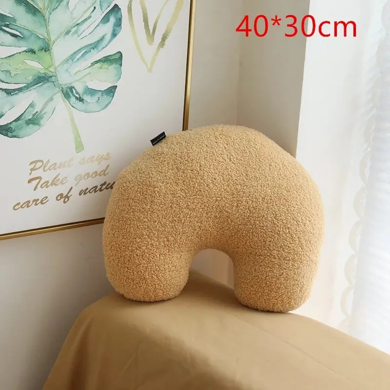 New Nordic Ball Solid Color Cushion Stuffed Flower Plush Pillow for Sofa Waist Office Cushion Kid Toy Gifts Home Decoration