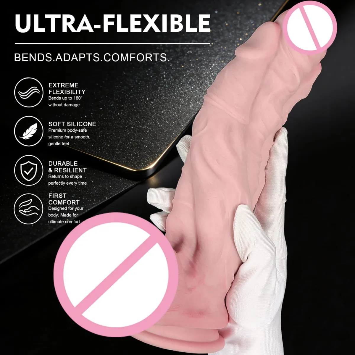 Dildo Raksasa Besar Penembusan Dubur Palam Punggung Dubur Wanita G-spot Melancap Stropon Dick Dildo 18+ Mainan Seks Dewasa untuk Wanita/Lelaki — image 2